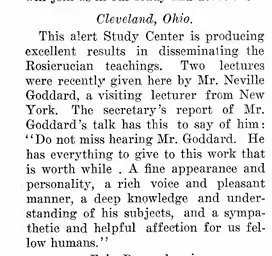 Nueva evidencia: Neville Goddard estaba enseñando en los círculos rosacrucios antes de Abdullah
