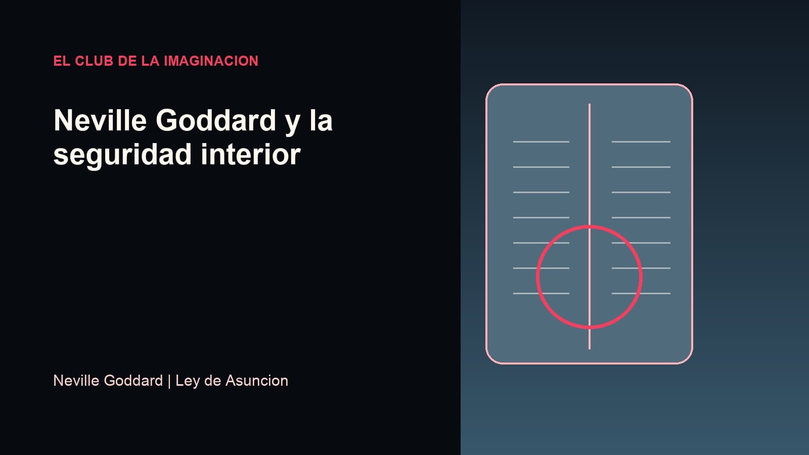 Imagen editorial para Neville Goddard y la seguridad interior